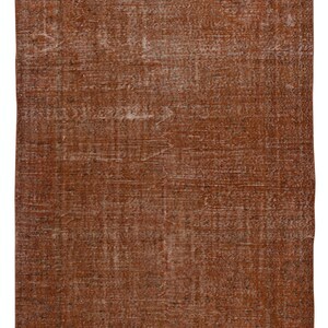 6.2x9.6 Ft Contemporary Area Rug in Orange. Hand-Knotted in Turkey. Wool pile on cotton foundation. BTEK1799