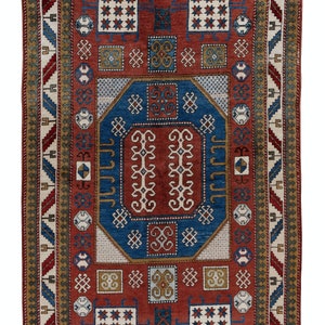 Antique Caucasian, Kazak Rug 4' 4 x. 5' 3 For Sale at 1stDibs