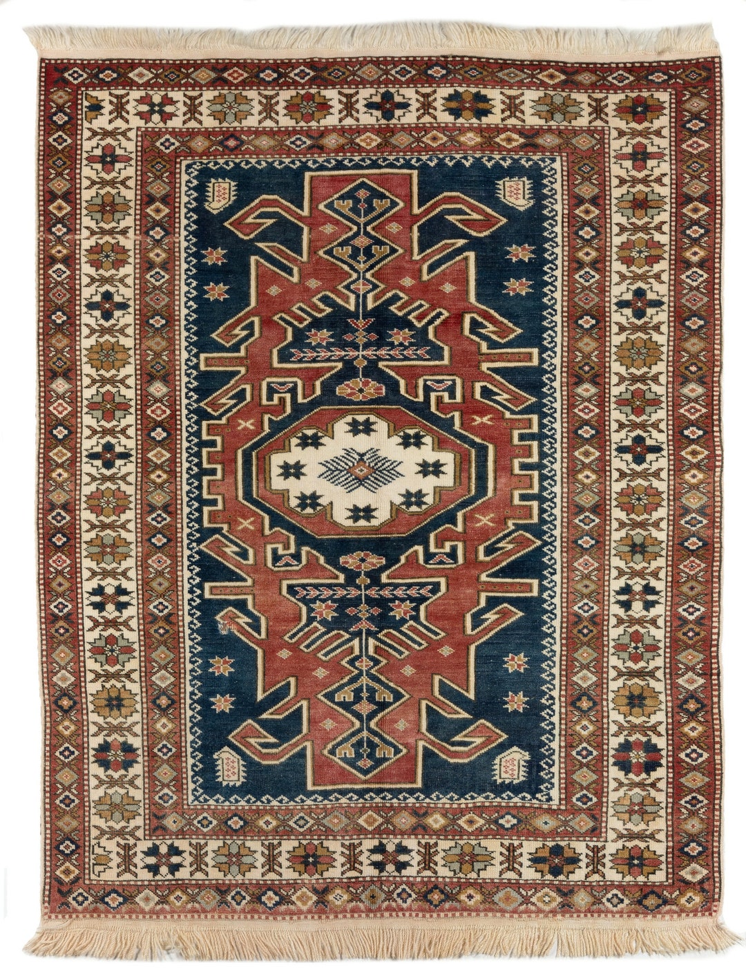 Unique Handmade Vintage Turkish Tribal Rug Made of 100% Organic Wool. 4.8x6 Ft, BC1534 - Etsy Unique Handmade Vintage Turkish Tribal Rug Made of 100% Organic Wool. 4.8x6 Ft, BC1534 - Etsy