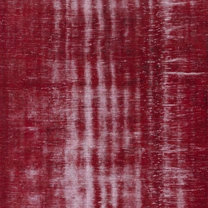 Decorative Turkish Red Area Rug, Handmade Shabby Chic Carpet, Woolen Floor Covering. 6x9.2 Ft, BTEK1364 image 2