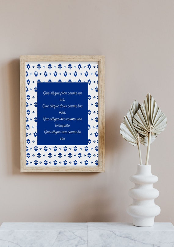 Affiche Chambre De Bebe Chambre D Enfant Provencale Etsy