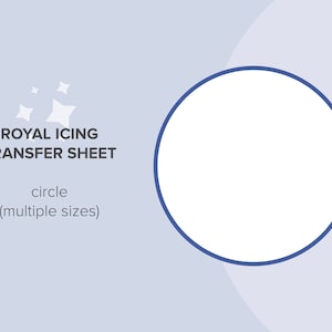 Circle Royal Icing Transfer Sheets • INSTANT DOWNLOAD