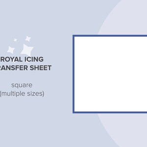 Square Royal Icing Transfer Sheets • INSTANT DOWNLOAD