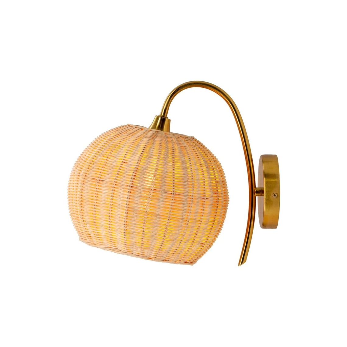 Modern Rattan Pendant Light Wall Sconce Boho Lighting Etsy