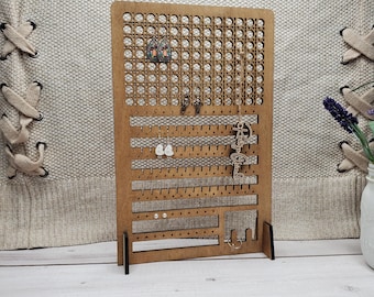Rattan Earring Holder | Jewelry Holder | Earring Rack | Jewelry Display | Earring Organizer