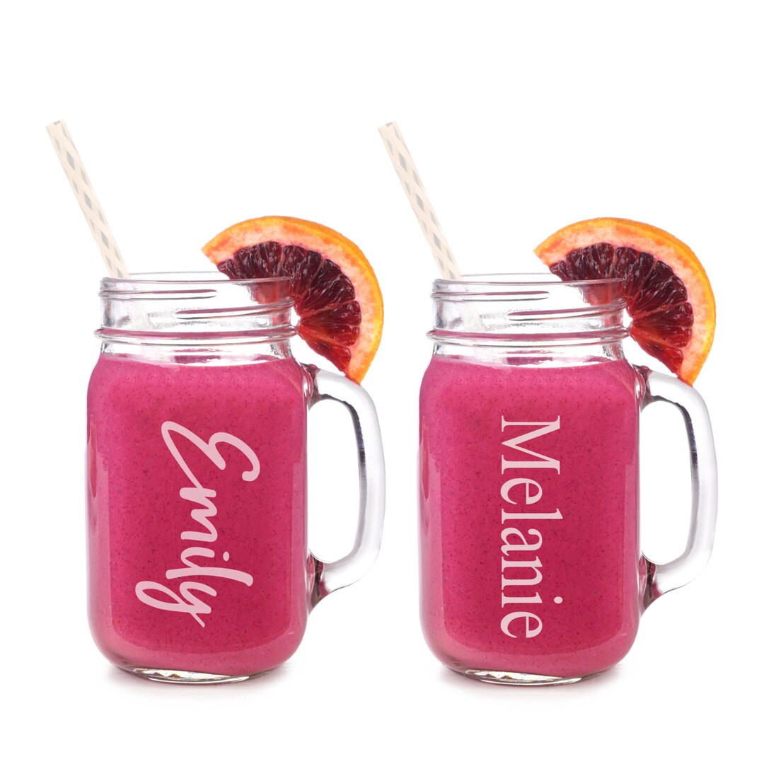 Personalized Mason Jar Glass | Engraved Mason Glass | Custom Mason Jar Glass | Personalized Mug ...