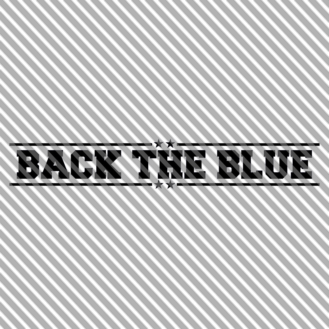 Back the Blue Decals SVG Download SVG Files for Cricut Svg Etsy