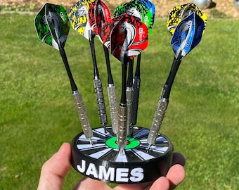 Custom name dart holder