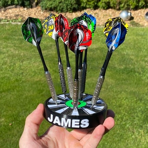 Custom name dart holder