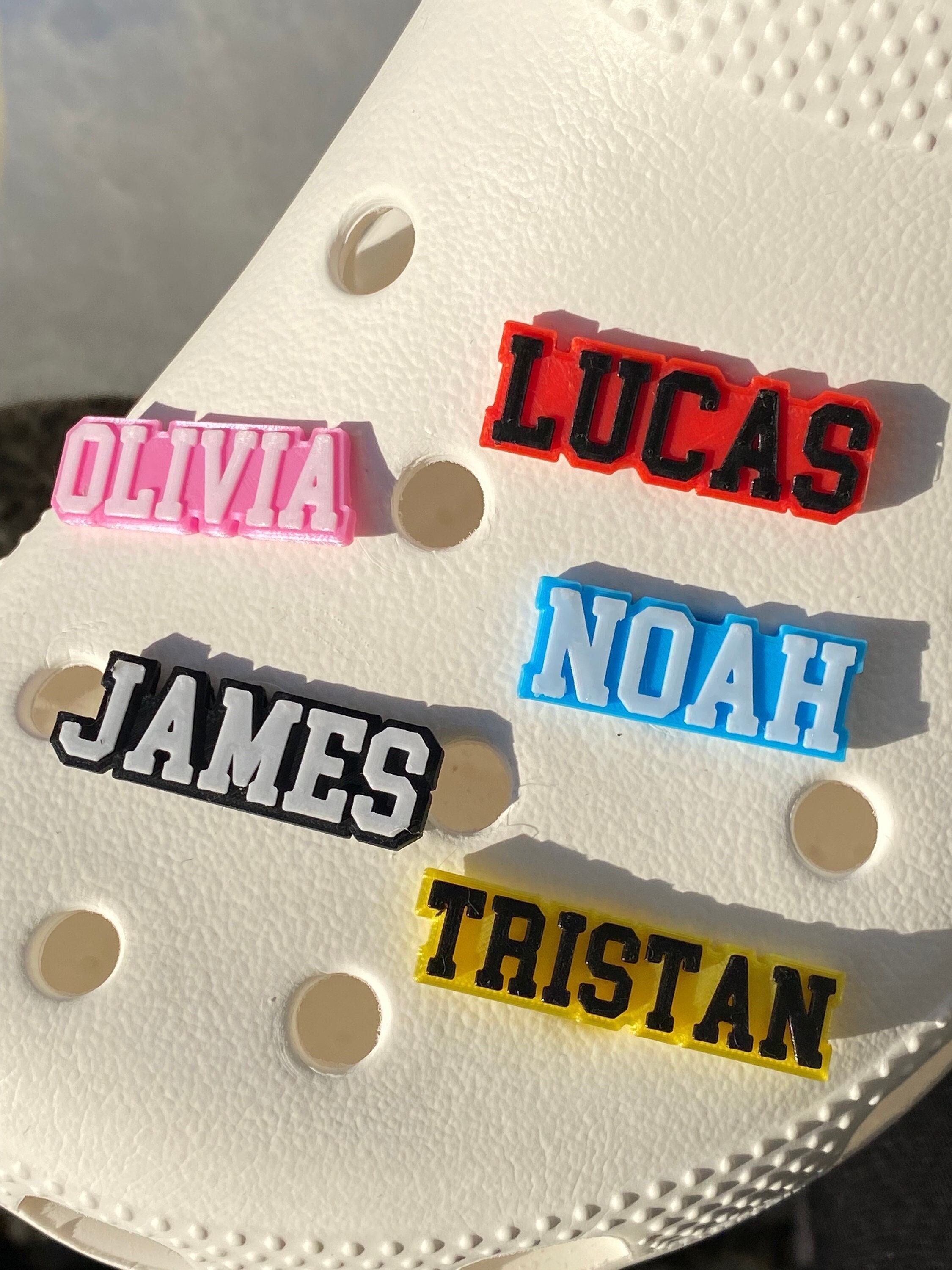 Custom Name and Text Jibbitz for Crocs Etsy UK