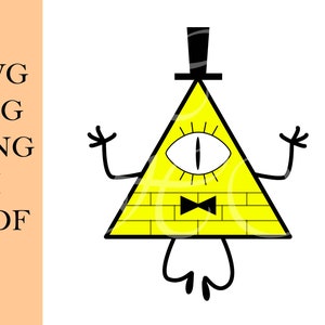 Gravity Falls Bill Cipher SVG Vector
