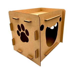 Cardboard Cat Homes Cat Condo, Cat Playhouse for Indoor Cats, Gift For Cat Lovers