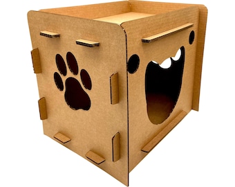 Cardboard Cat Homes Cat Condo, Cat Playhouse for Indoor Cats, Gift For Cat Lovers