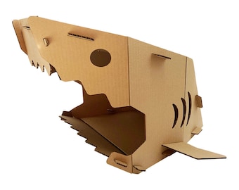 Cardboard Cat Homes Shark Cat House, Cat Playhouse for Indoor Cats, Gift For Cat Lovers