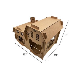 Cardboard haunted house for cats Clearance