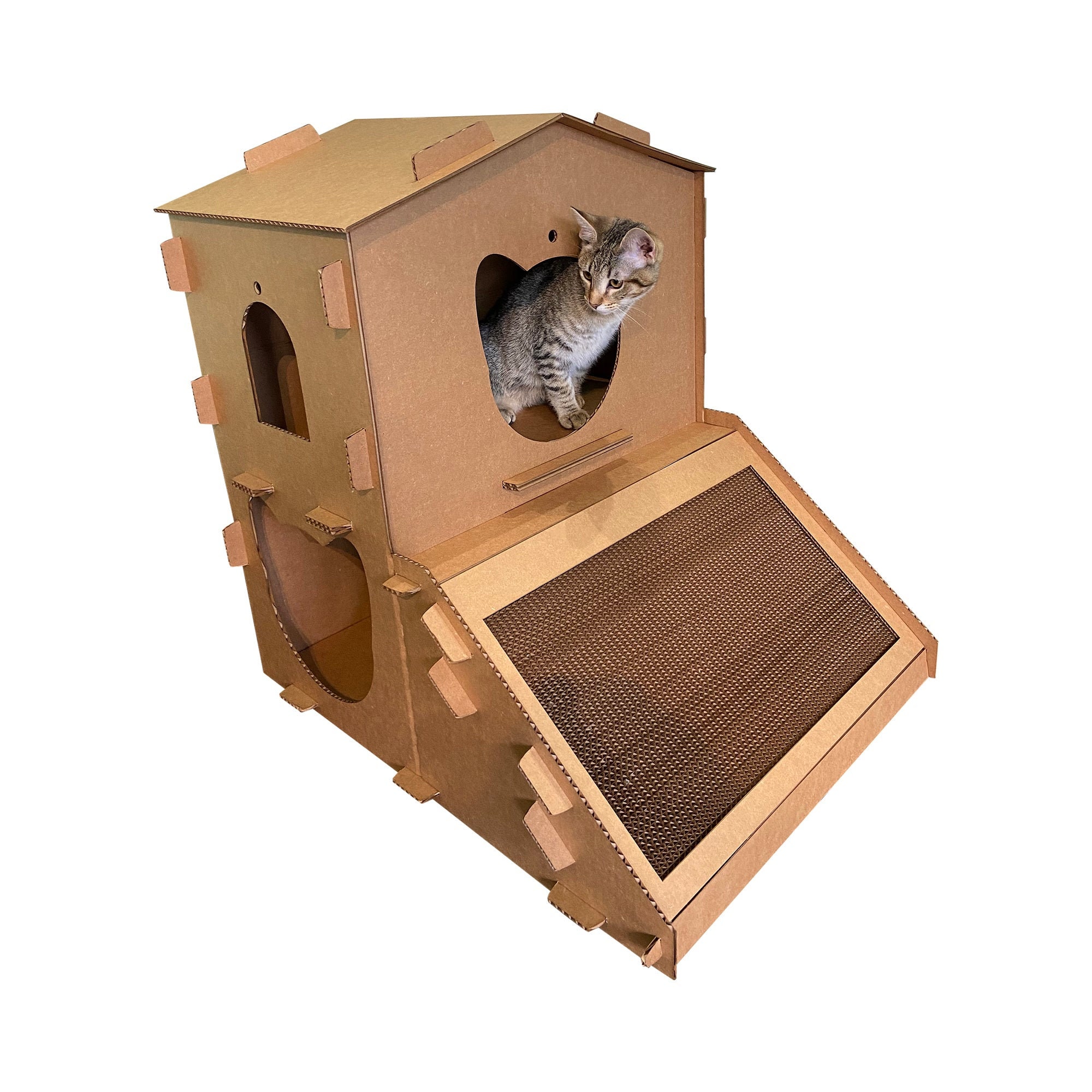 Cardboard Cat House - Etsy