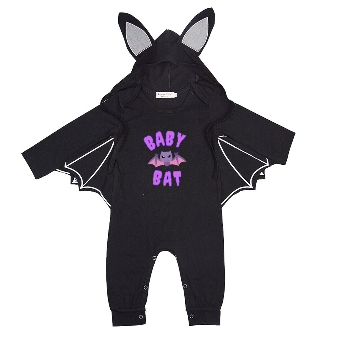 Baby Bat Sleeves Jumpsuit Bat Pattern Romper with Hat Etsy