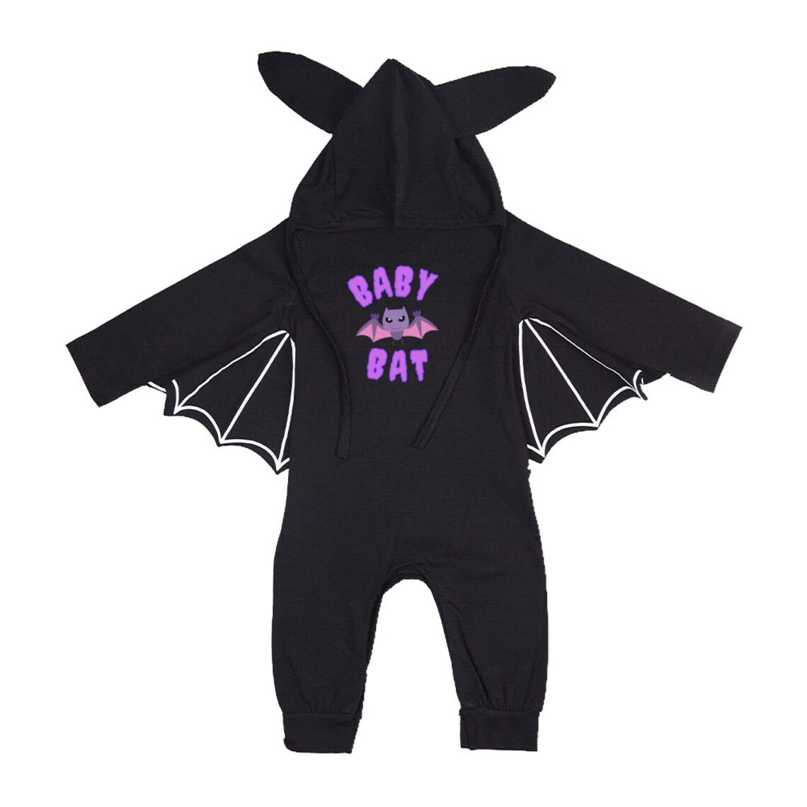 Baby Bat Sleeves Jumpsuit Bat Pattern Romper with Hat Etsy