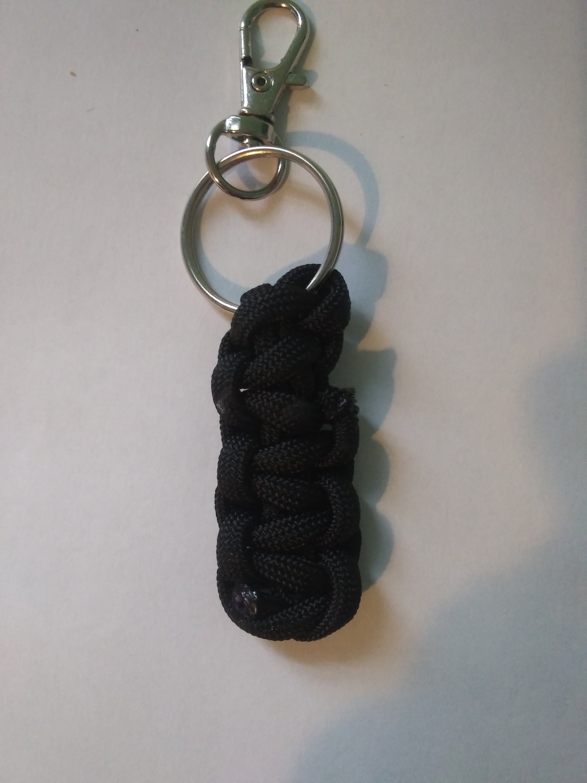 Short Black Woven Keychain Etsy UK
