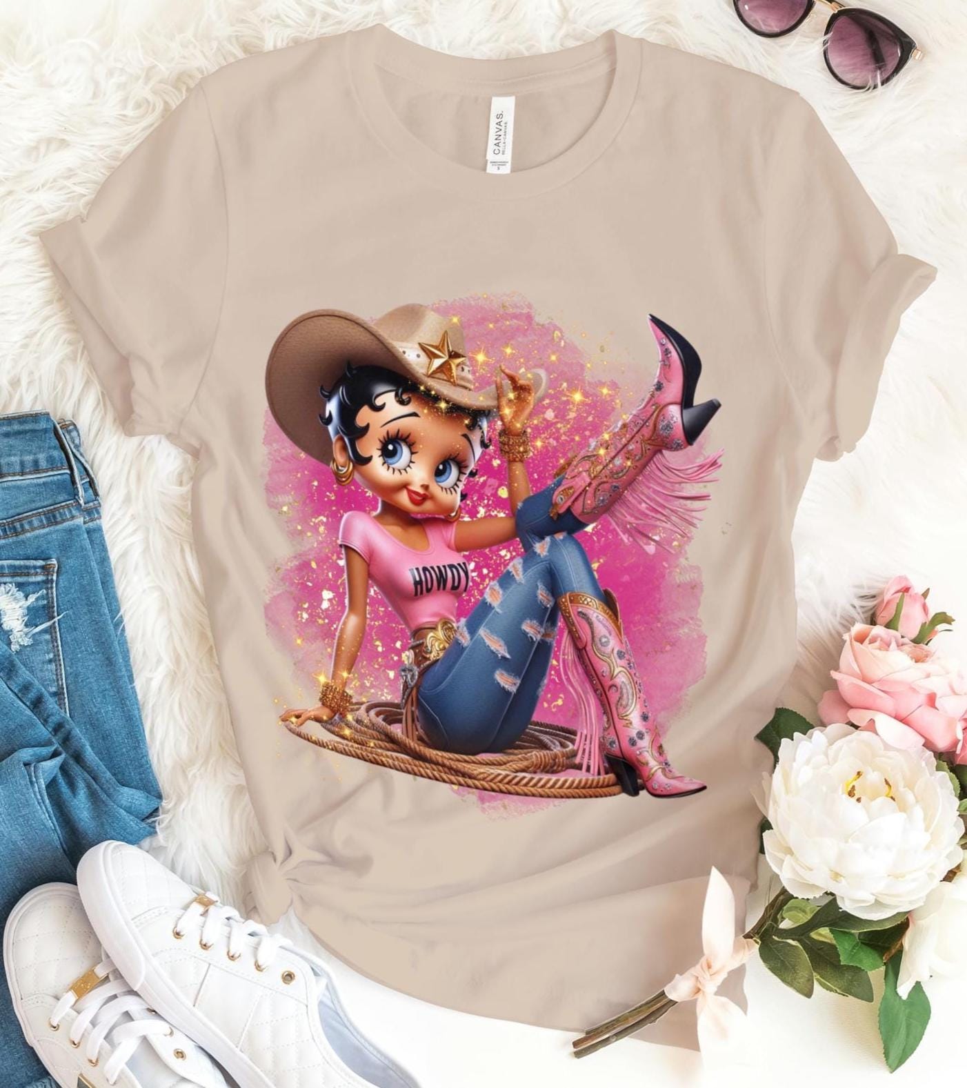 Betty Boop Cowgirl - Etsy
