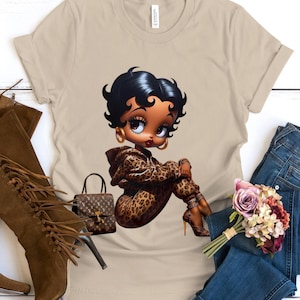 Betty Boop guépard Louis Vuitton sac escarpins beauté bijoux en or petite amie cadeau mode confortable femme anniversaire Baddie Bougie mignon fête des mères