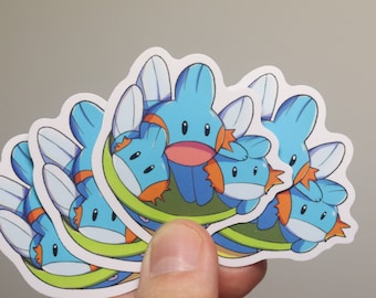 Mudkip on Lotad Keychain & Stickers