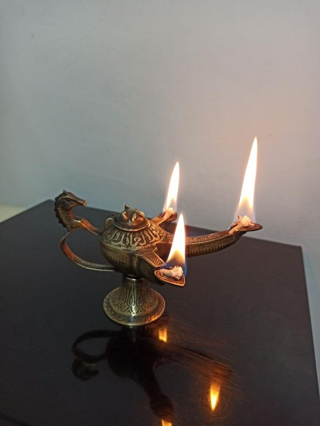 Vintage Brass Aladdin's Lamp Lighter - Ruby Lane