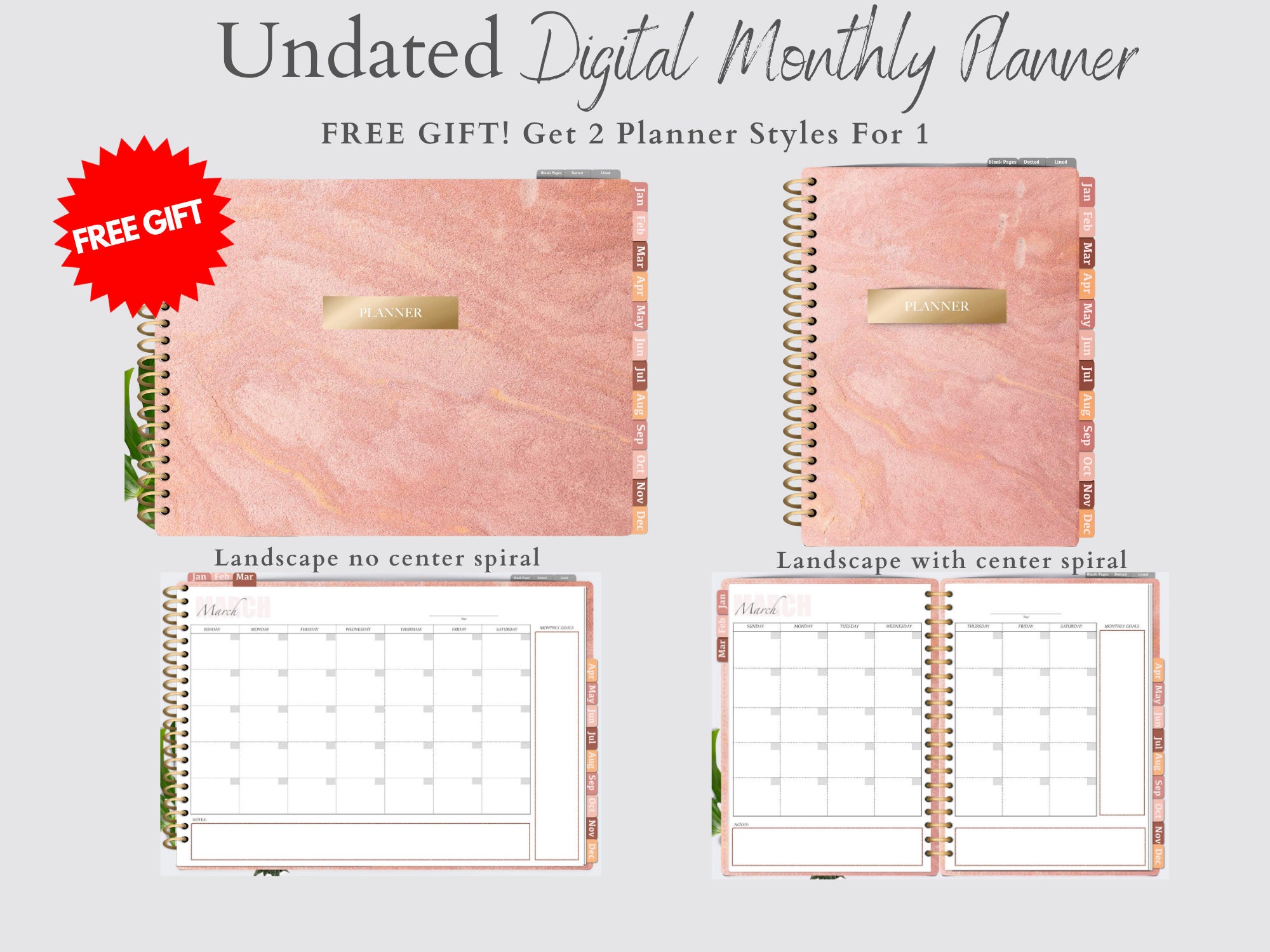 Digital planner goodnotes planner undated digital planner ipad