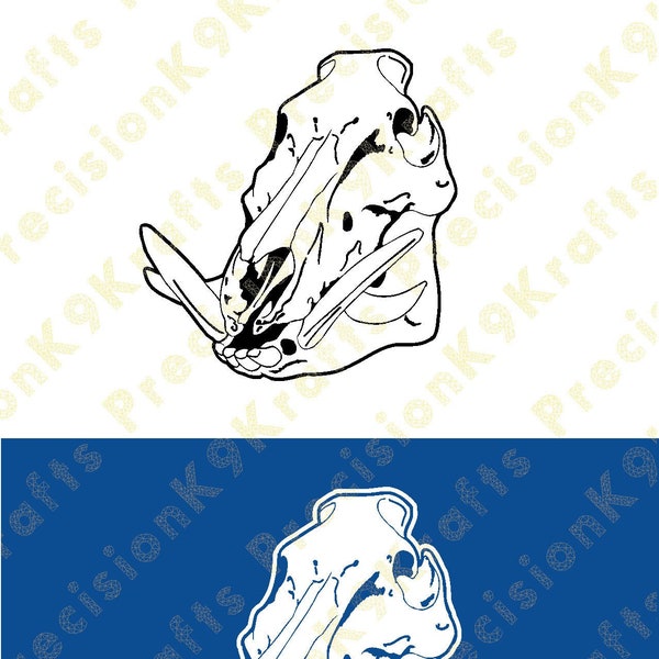 Wild boar skull, feral hog, swine, pig, svg