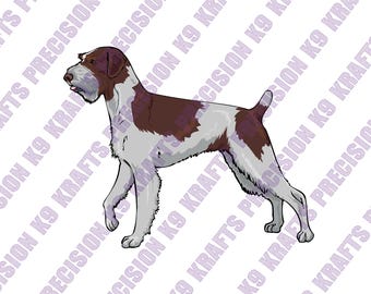 Braco alemán de pelo duro, caza, retriever, dxf, svg, eps, png,