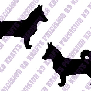 Szwedzki Vallhund, rasa pasterska, SVG, EPS, AI, PNG, DXF