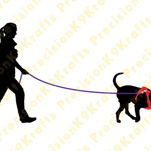 Lady with lab tracking, dxf, svg, eps