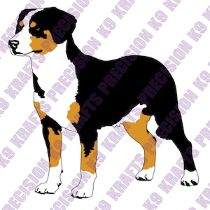Entlebucher Sennenhund, EMD, Dxf, SVG, Png, Eps