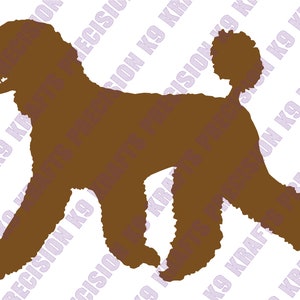 Standard poodle, running, gaiting, conformation, trotting, SVG, PNG, Ai, PDF, Clipart, vector art, cut file,