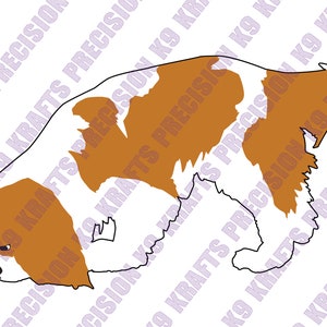 Cavalier, king charles, spaniel, Tracking, man trailing, geurwerk, neuswerk, SVG, PNG, Ai, PDF, Clipart, vector kunst, Dxf,
