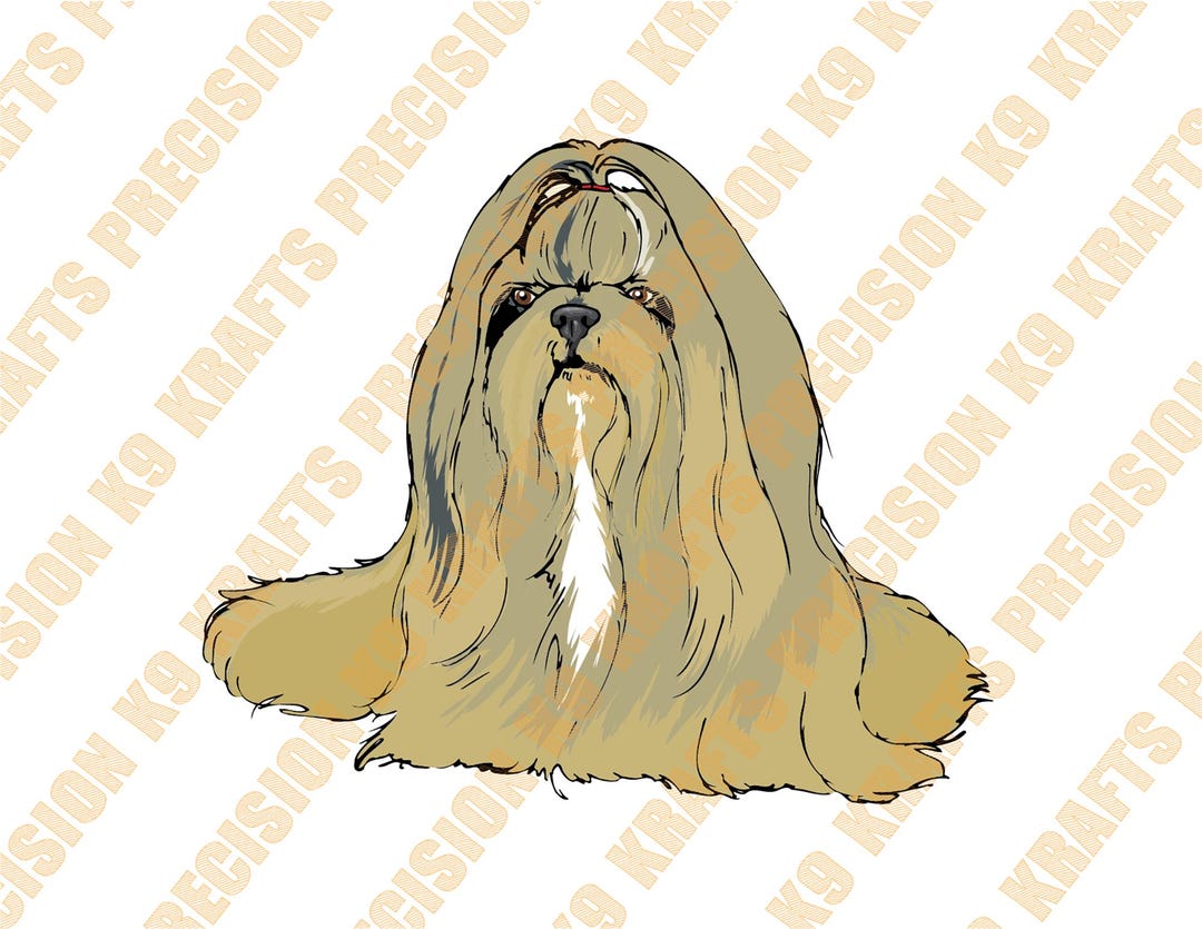 Lhasa Apso Vector Illustration: Clip Art (digital Download) - Etsy Canada
