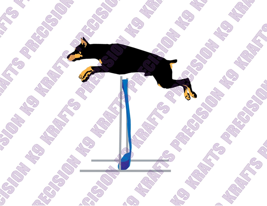 Doberman Pinscher, Dobie, Jumping, Schutzhund, IPO, IPG, Dog Sports, - Etsy