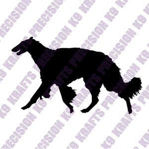 Borzoi, sighthound, conformation showing, SVG, PNG, Ai, DXF