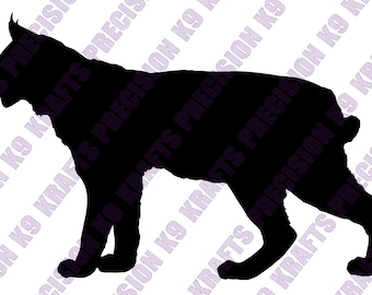 Standing Bobcat, Wildcat, SVG, PNG, PDF, Clipart, vector art, cut file, dxf,