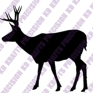 Maultierhirschbock, Maultierhirsch, bei der Jagd, SVG, Ai, PDF, PNG, Dxf,