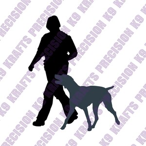 Pointer, short haired, Obedience, training, focused heel, SVG, PNG, Ai, PDF, Dxf,