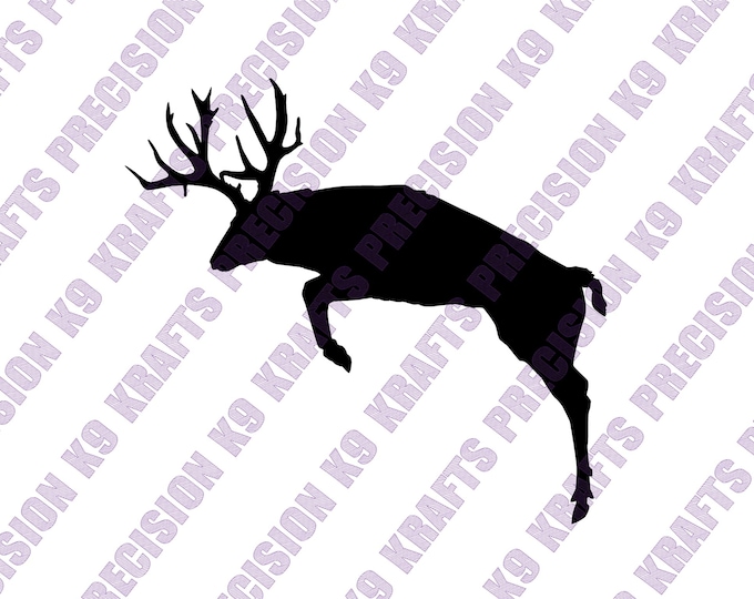 Mule Deer 2 Vector Eps / Ai / Svg / Pdf / Dxf / Png / Jpeg Buck ...