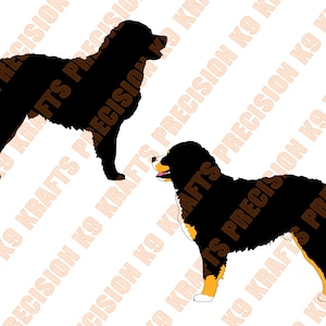 Berner Sennenhund, SVG, PNG, Ai, PDF, Clipart, Vektorkunst, ausgeschnittene Datei, dxf