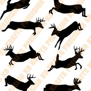 white tail bucks, deer, running, jumping, hunting, small game, SVG, Ai, PDF, PNG, cut file, vector, clip art,