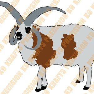 Jakob får, 4 horn, hjord, baggar, flock, vallning, SVG, PNG, Ai, PDF, DxF,