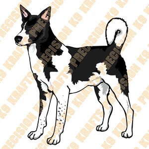 Canaan Dog, Dog of Israel, DXF, EPS, ai, JPG