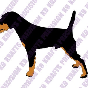 Deutscher Jagdterrier, Terrier, Hunting terrier, SVG, Ai, PDF, PNG, Dxf, arquivo de corte, vetor, clip art,