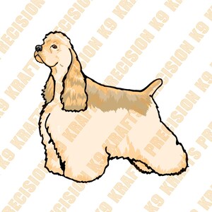 Cocker Spaniel, aficionado, cocker americano, perro de caza, grupo deportivo, svg, dxf, eps, png,