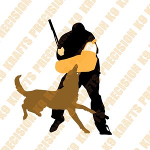 Decoy driving Malinois, Schutzhund, IPO, IPG, Police dog, Military dog, Dog Sports, Dxf, Svg, Eps, png