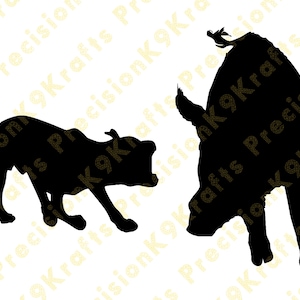 Dog baying hog, dxf, svg, png, ai,